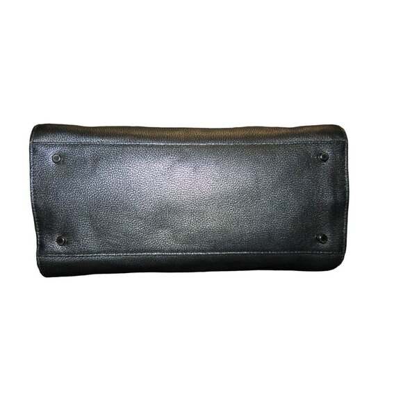 COACH Nolita 2015 Gunmetal Metallic Pebble Leather Satchel Crossbody Tote 35964 - Picture 7 of 16